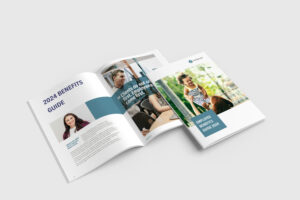 Employee benefits guide example.